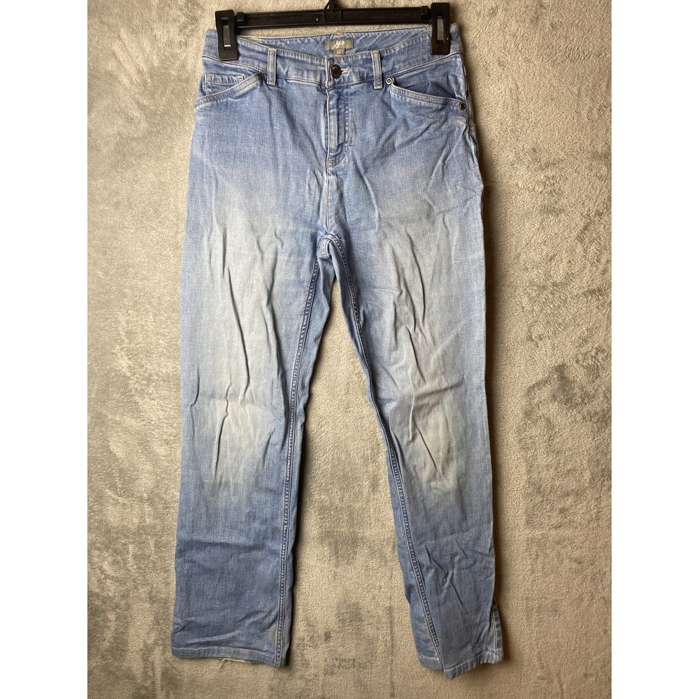 J. Jill Light Wash Straight Leg Stretch Denim Jeans Women's Size 2P Petite - Picture 1 of 5